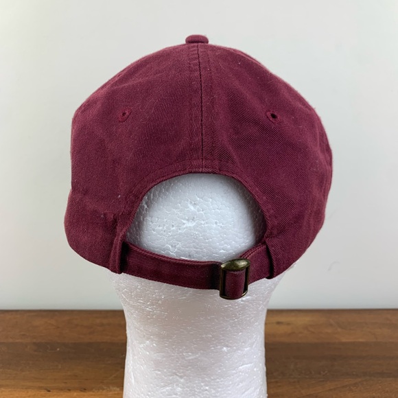 Arizona Coyotes NHL Hat Cap Spellout Paw Strapback Adjustable Maroon Silver - Picture 2 of 8